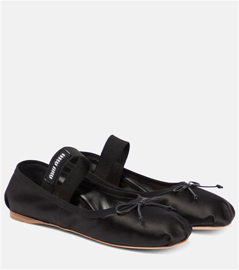 miu miu black ballet flats|ballet flats for sale.